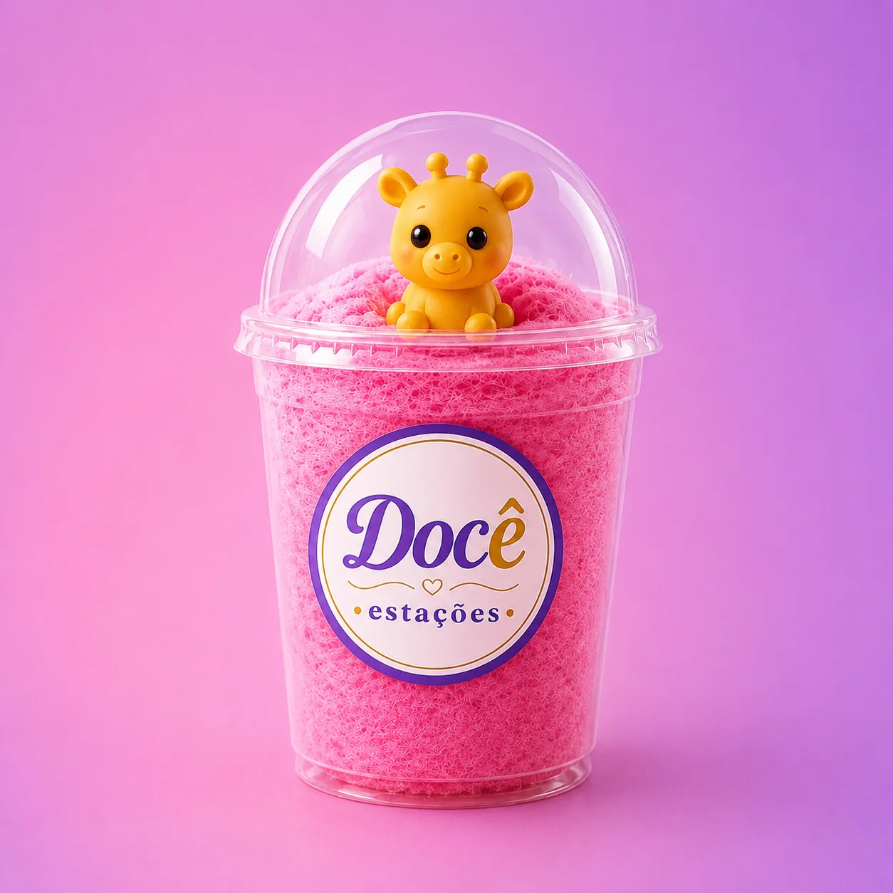 Copo Bolha de Algodão Doce